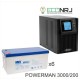 ИБП POWERMAN ONLINE 1000 Plus + Аккумуляторная батарея MNB MNG200-12