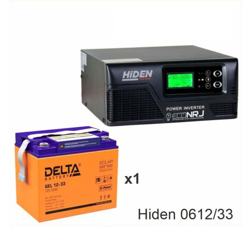 ИБП Hiden Control HPS20-0612 + Аккумуляторная батарея Delta GEL 12-33