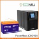 ИБП POWERMAN ONLINE 1000 Plus + Аккумуляторная батарея Delta GX 12-100