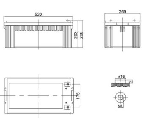 Аккумуляторная батарея Delta GX 12-230