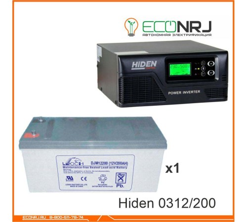 ИБП Hiden Control HPS20-0312 + Аккумуляторная батарея LEOCH DJM12200