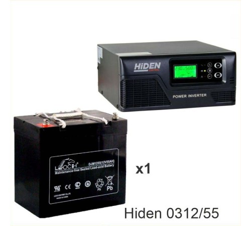 ИБП Hiden Control HPS20-0312 + Аккумуляторная батарея LEOCH DJM1255