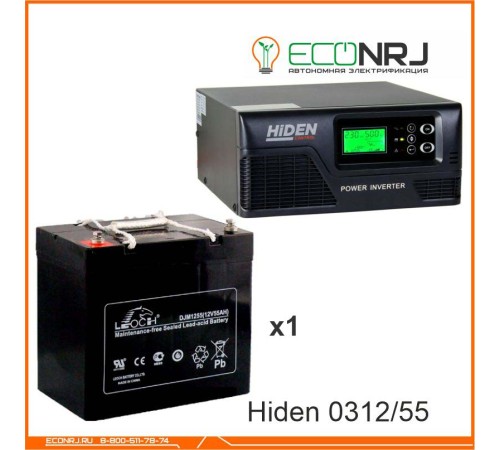 ИБП Hiden Control HPS20-0312 + Аккумуляторная батарея LEOCH DJM1255