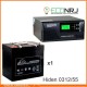 ИБП Hiden Control HPS20-0312 + Аккумуляторная батарея LEOCH DJM1255