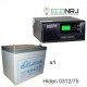 ИБП Hiden Control HPS20-0312 + Аккумуляторная батарея LEOCH DJM1275