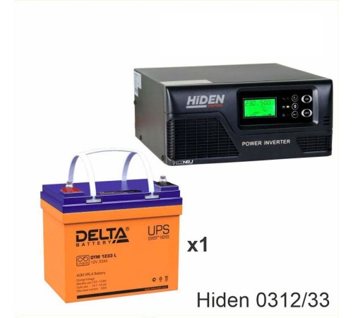 ИБП Hiden Control HPS20-0312 + Аккумуляторная батарея Delta DTM 1233 L