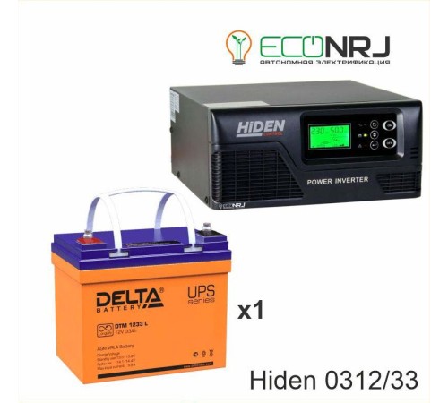 ИБП Hiden Control HPS20-0312 + Аккумуляторная батарея Delta DTM 1233 L