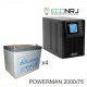 ИБП POWERMAN ONLINE 2000 Plus + Аккумуляторная батарея LEOCH DJM1275