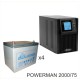 ИБП POWERMAN ONLINE 2000 Plus + Аккумуляторная батарея LEOCH DJM1275