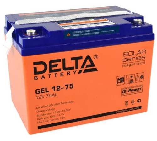 Аккумуляторная батарея Delta GEL 12-75