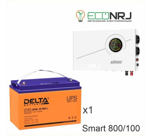 ИБП Powerman Smart 800 INV + Аккумуляторная батарея Delta DTM 12100 L