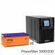 ИБП POWERMAN ONLINE 1000 Plus + Аккумуляторная батарея Delta DTM 12200 L