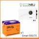 ИБП Powerman Smart 800 INV + Аккумуляторная батарея Delta GEL 12-75