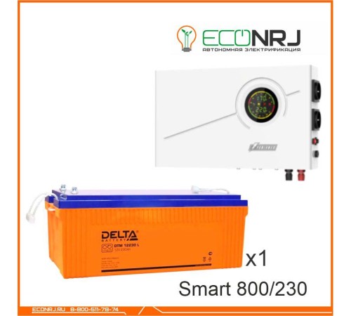 ИБП Powerman Smart 800 INV + Аккумуляторная батарея Delta DTM 12230 L