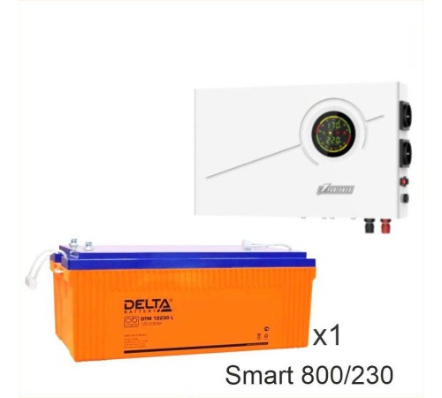 ИБП Powerman Smart 800 INV + Аккумуляторная батарея Delta DTM 12230 L