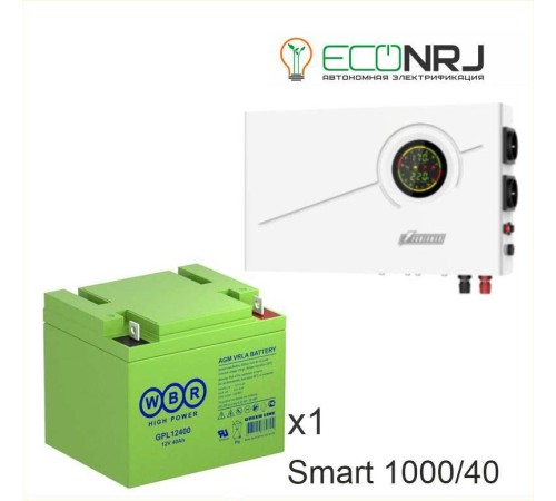 ИБП Powerman Smart 1000 INV + Аккумуляторная батарея WBR GPL12400