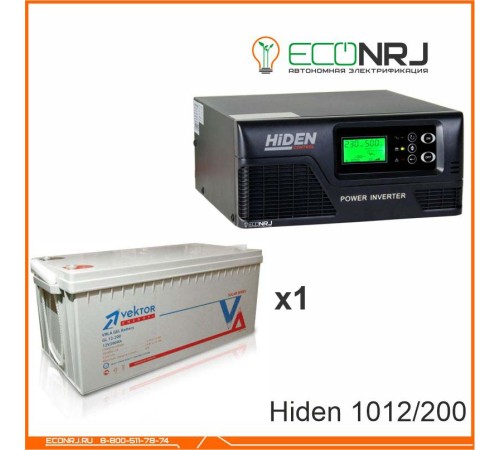 ИБП Hiden Control HPS20-1012 + Аккумуляторная батарея Vektor GL 12-200