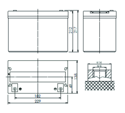 Аккумуляторная батарея POWERMAN Battery CA12500