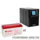 ИБП POWERMAN ONLINE 1000 Plus + Аккумуляторная батарея MNB MМ150-12