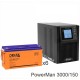 ИБП POWERMAN ONLINE 1000 Plus + Аккумуляторная батарея Delta DTM 12150 L