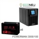 ИБП POWERMAN ONLINE 1000 Plus + Аккумуляторная батарея CSB GP121000