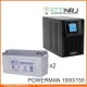 ИБП POWERMAN ONLINE 1000 Plus + Аккумуляторная батарея LEOCH DJM12150