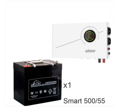 ИБП Powerman Smart 500 INV + Аккумуляторная батарея LEOCH DJM1255