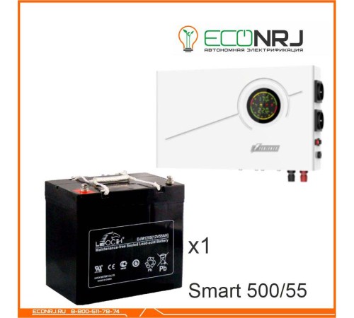 ИБП Powerman Smart 500 INV + Аккумуляторная батарея LEOCH DJM1255