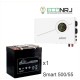 ИБП Powerman Smart 500 INV + Аккумуляторная батарея LEOCH DJM1255