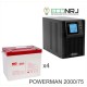 ИБП POWERMAN ONLINE 2000 Plus + Аккумуляторная батарея MNB MМ75-12