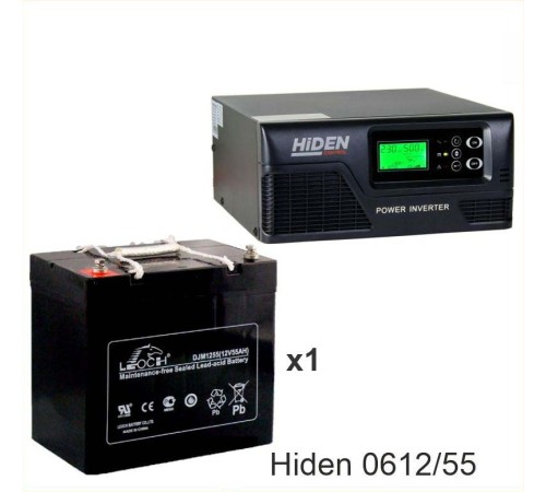 ИБП Hiden Control HPS20-0612 + Аккумуляторная батарея LEOCH DJM1255