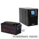 ИБП POWERMAN ONLINE 1000 Plus + Аккумуляторная батарея CSB GPL12650