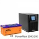 ИБП POWERMAN ONLINE 2000 Plus + Аккумуляторная батарея Delta GEL 12-200