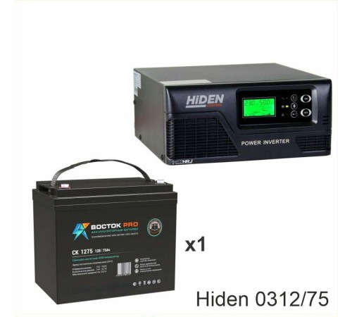 ИБП Hiden Control HPS20-0312 + Аккумуляторная батарея ВОСТОК PRO СК-1275