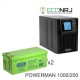 ИБП POWERMAN ONLINE 1000 Plus + Аккумуляторная батарея WBR GPL122000