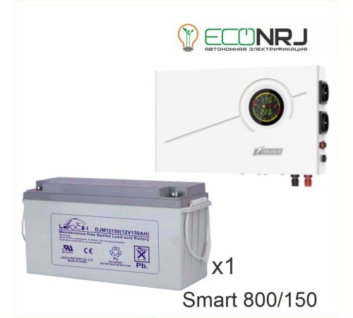 ИБП Powerman Smart 800 INV + Аккумуляторная батарея LEOCH DJM12150