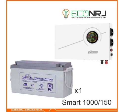 ИБП Powerman Smart 1000 INV + Аккумуляторная батарея LEOCH DJM12150