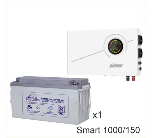 ИБП Powerman Smart 1000 INV + Аккумуляторная батарея LEOCH DJM12150