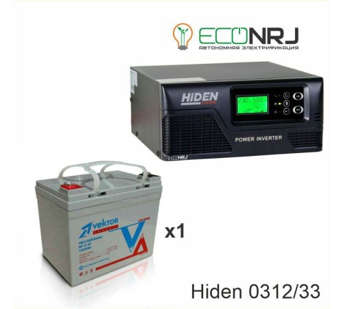 ИБП Hiden Control HPS20-0312 + Аккумуляторная батарея Vektor GL 12-33