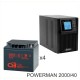 ИБП POWERMAN ONLINE 2000 Plus + Аккумуляторная батарея CSB GP12400