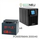 ИБП POWERMAN ONLINE 2000 Plus + Аккумуляторная батарея CSB GP12400