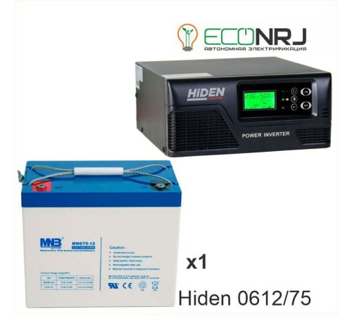 ИБП Hiden Control HPS20-0612 + Аккумуляторная батарея MNB MNG75-12