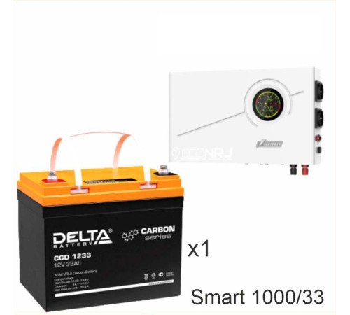 ИБП Powerman Smart 1000 INV + Аккумуляторная батарея Delta CGD 1233