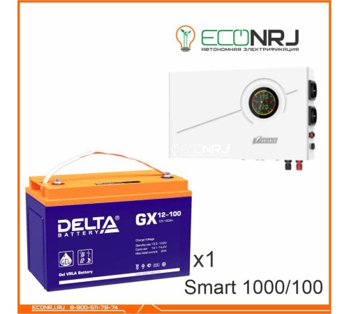 ИБП Powerman Smart 1000 INV + Аккумуляторная батарея Delta GX 12-100