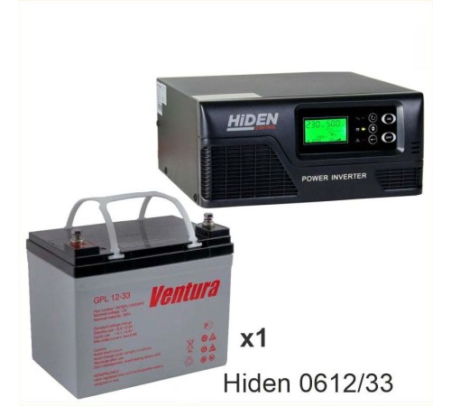 ИБП Hiden Control HPS20-0612 + Аккумуляторная батарея Ventura GPL 12-33