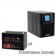 ИБП POWERMAN ONLINE 2000 Plus + Аккумуляторная батарея CSB GPL12880