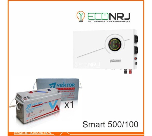 ИБП Powerman Smart 500 INV + Аккумуляторная батарея Vektor VPbC 12-100