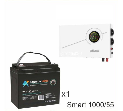 ИБП Powerman Smart 1000 INV + Аккумуляторная батарея ВОСТОК PRO СК-1255