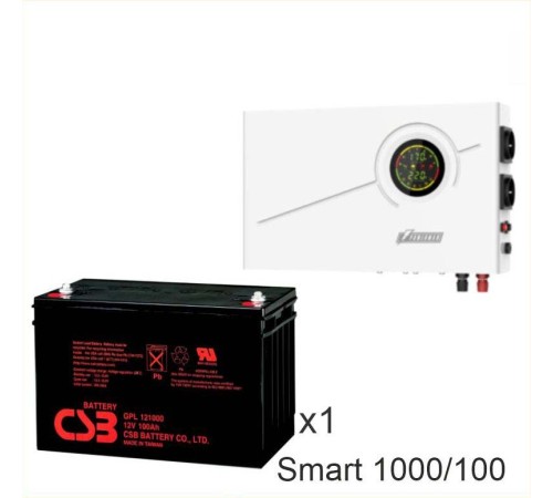 ИБП Powerman Smart 1000 INV + Аккумуляторная батарея CSB GP121000