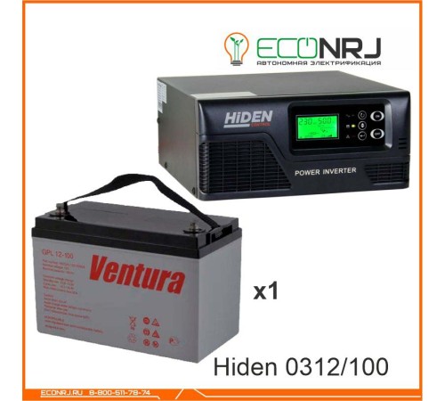 ИБП Hiden Control HPS20-0312 + Аккумуляторная батарея Ventura GPL 12-100